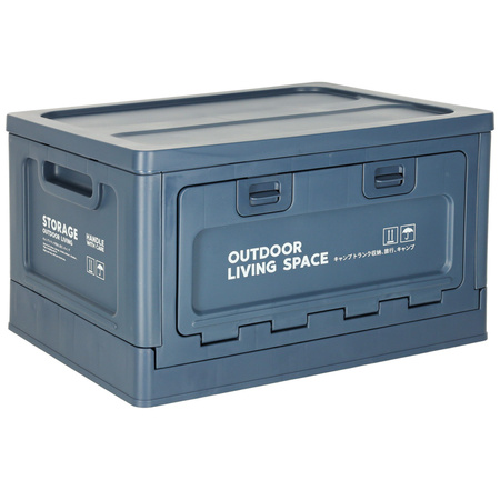 Organizer do bagażnika samochodowy pudełko skrzynka składana 25l granatowa