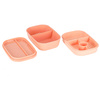 Lunch box śniadaniówka pudełko śniadaniowe z przegródkami dzielone 1900ml pomarańczowe