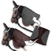 Zestaw Skippi - Hobby Horse Gniady - Derka i nauszniki - szary i brąz