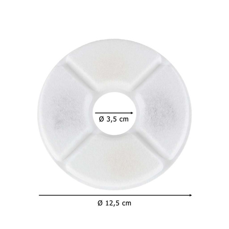 Filtry wymienne do poidełka fontanny dla psa kota zwierząt zestaw 6 sztuk