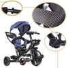 Rowerek trójkołowy Trike Fix Lite rower spacerówka 3w1 obracany 360 wolne koło granatowy