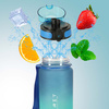 Butelka na wodę bidon z ustnikiem sportowy BPA FREE 600ml niebiesko-zielony