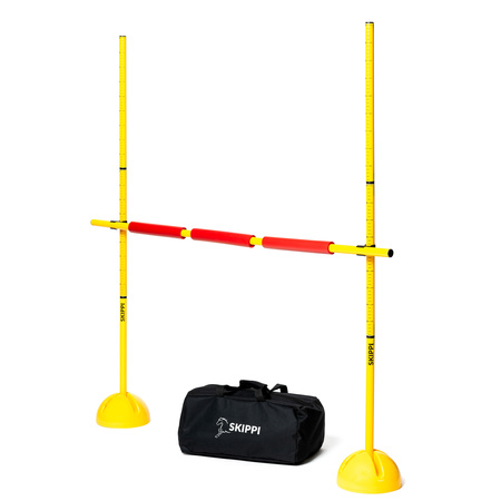Zestaw Skippi - Hobby Horse Gniado - srokaty i przeszkoda do skakania 135 cm