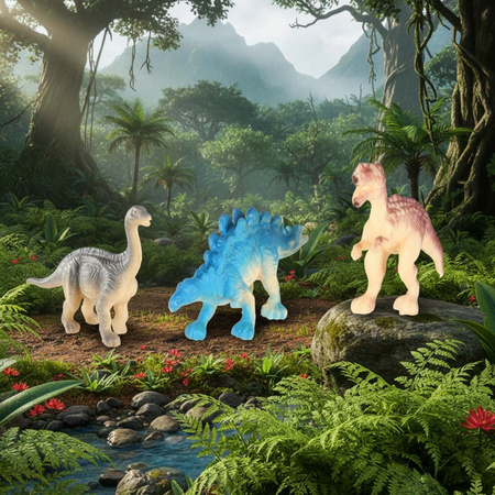 Dinozaury wykopaliska jajko XL dinozaura 12 figurek zestaw archeologiczny