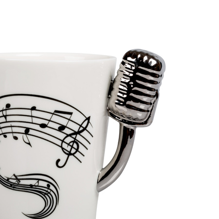 Kubek Mikrofon - prezent dla wokalisty, piosenkarza, radiowca, prezentera
