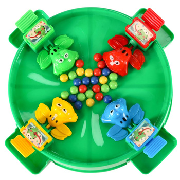 Gra zręcznościowa głodne żabki skaczące żaby 4 graczy 3+ XXL zielona