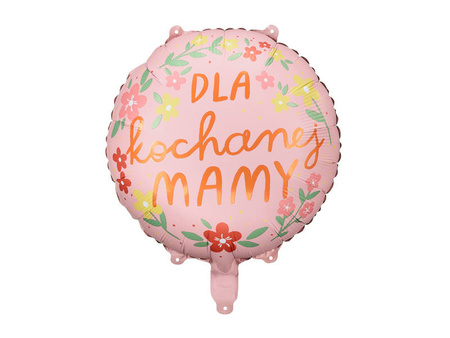 Balon foliowy ''Dla kochanej mamy'', 45 cm