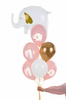 Balony lateksowe Roczek słonik, pastelowe różowe 30cm, 50 sztuk