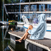 Bluzair Bluza Koc Hoodie Oversize Polska Błękitny