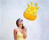 Balon foliowy Żyrafa, 53 x 40 cm