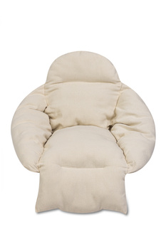 Poduszka LUARO na huśtawkę wiszącą bocianie gniazdo XXL ecru