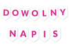 Personalizowany Baner Flagi DOWOLNY NAPIS Różowy