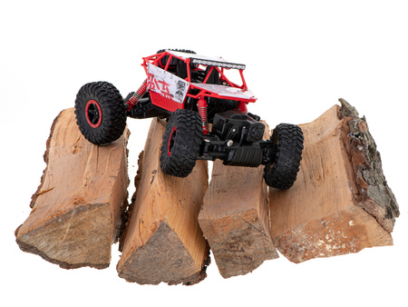 Samochód zdalnie sterowany na pilota RC Rock Crawler HB 2,4GHz 1:18 czerwony