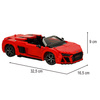 Samochód Rastar 93800 AUDI R8 Spyder 1:14 klocki 1440 el.