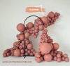 Balony lateksowe Clay Pink, różowy 45 cm, 25 szt.