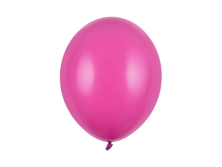 Balony lateksowe Strong, Fuksja, Pastel Hot Pink, 30cm, 100 szt.