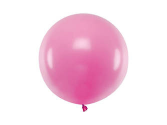 Balon lateksowy Gigant, Fuksja, Pastel Fuchsia, 60 cm, 1szt.