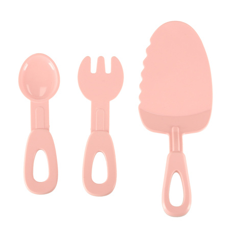 Tort urodzinowy piętrowy do krojenia na rzepy muzyka światła kuchnia 16 elementów różowy