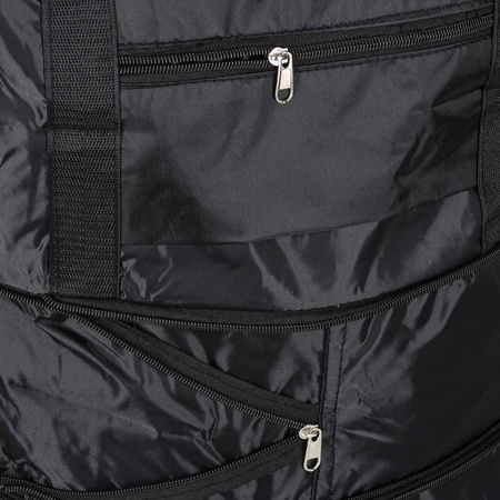 Torba podróżna na kółkach składana turystyczna pojemna 3 rozmiary czarna