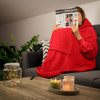 Bluzair SUPER MAMA - Bluza koc - Czerwony - prezent dla mamy na urodziny