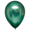 Balony lateksowe Zielone Satin Luxe Chrome Emerald, 12cm, 100 szt.