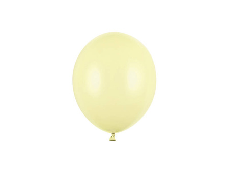 Balony lateksowe Strong, Żółte, Pastelowe Light Yellow, 30cm, 50 szt.