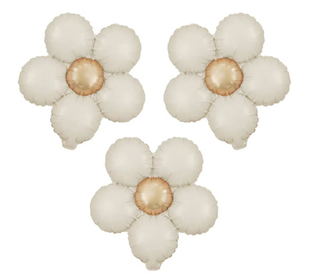 Balon foliowy Stokrotka Kwiatek 51x43 cm 3 szt