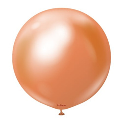 Balony lateksowe Mirror Copper, miedziany, 45 cm, 25 szt.