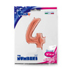 Balon foliowy Cyfra 4 Rose Gold - 66 cm Grabo