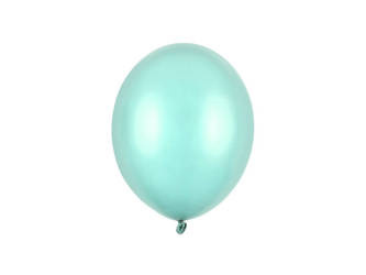 Balony lateksowe Strong, Miętowe, Metallic Mint Green, 30cm, 10 szt.