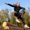 Hobby horse koń na patyku kiju dla dziecka duży A3