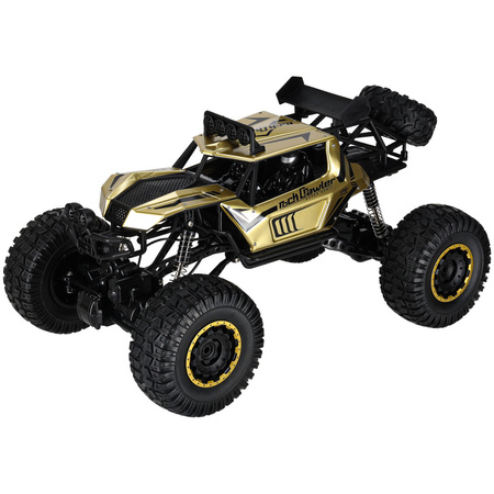 Samochód zdalnie sterowany 2,4GHz 1:8 51cm metal złoty