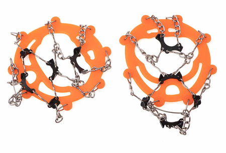 Raczki na buty antypoślizgowe turystyczne z kolcami łańcuchy pokrowiec roz. 38-45