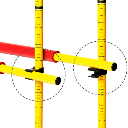 Zestaw Skippi - Hobby Horse Czarny i przeszkoda do skakania 135 cm