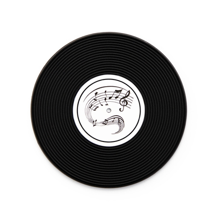 Zestaw Prezentowy Muzyka - Kubek Mikrofon, Łyżeczka Klucz Wiolinowy, Vinyl