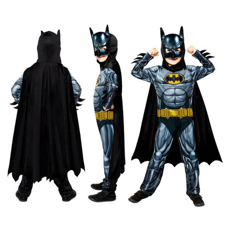 Strój, Kostium przebranie Batman Czarny 8-10 lat