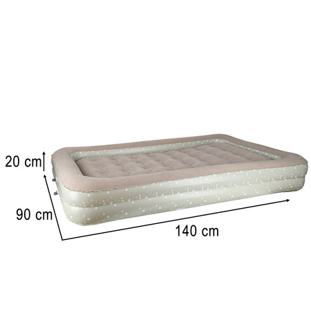 Materac dmuchany do spania dla dzieci jednoosobowy łóżko pompka