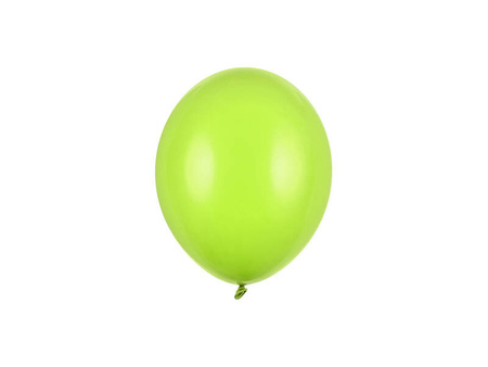 Balony lateksowe Strong, Limonkowe, Pastel Lime Green, 12cm, 100 szt.