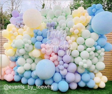 Balony lateksowe Brzoskwiniowe, Decorator Macaron Peach, 28cm, 50 szt.