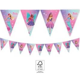 Girlanda Barbie 9 flagietek, 230cm