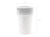 Kubeczki Kropki, Białe, rose gold 260ml