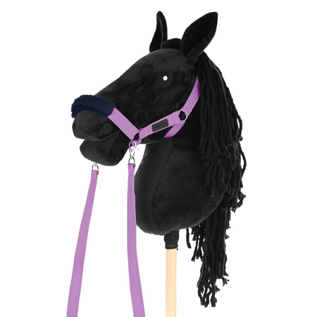 Skippi Kantar dla Hobby Horse - wodze, 2 wymienne futerka - lawendowy