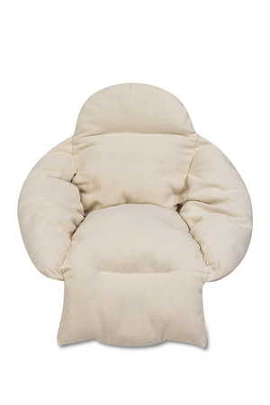 Poduszka LUARO na huśtawkę wiszącą bocianie gniazdo XXL ecru