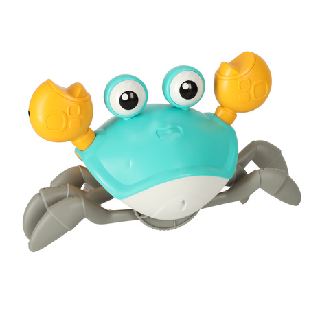 Krab uciekający pełzający czujnik interaktywna akumulator USB zielony