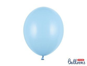 Balony lateksowe Strong, Niebieskie, Pastel Baby Blue, 30cm, 100 szt.