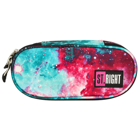 Piórnik szkolny jednokomorowy saszetka St. Right nebula