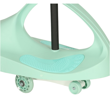 Jeździk grawitacyjny LED Swing Fix S3 świecące koła miętowy