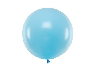 Balon lateksowy Gigant, Błękitny, Pastel Light Blue, 60cm, 1szt.