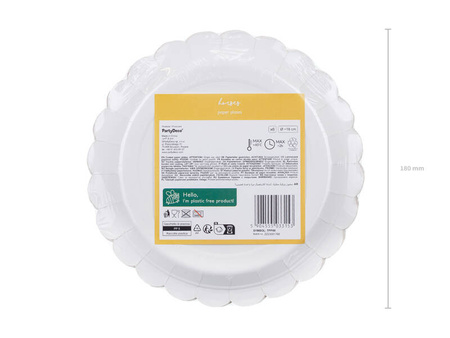 Talerzyki Konie 18cm, 6szt