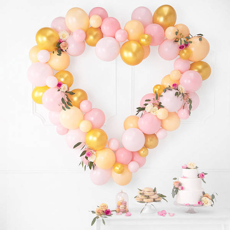Balony lateksowe Strong, Brzoskwiniowe, Pastel Light Peach, 12cm, 100 szt.